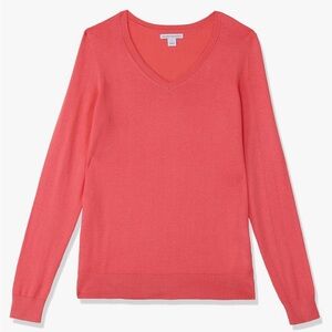 Amazon V-Neck sweater. Color coral. Size Medium. NWT.